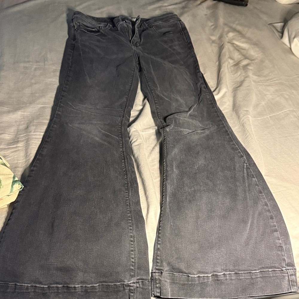 Women's Black Flared Jeans